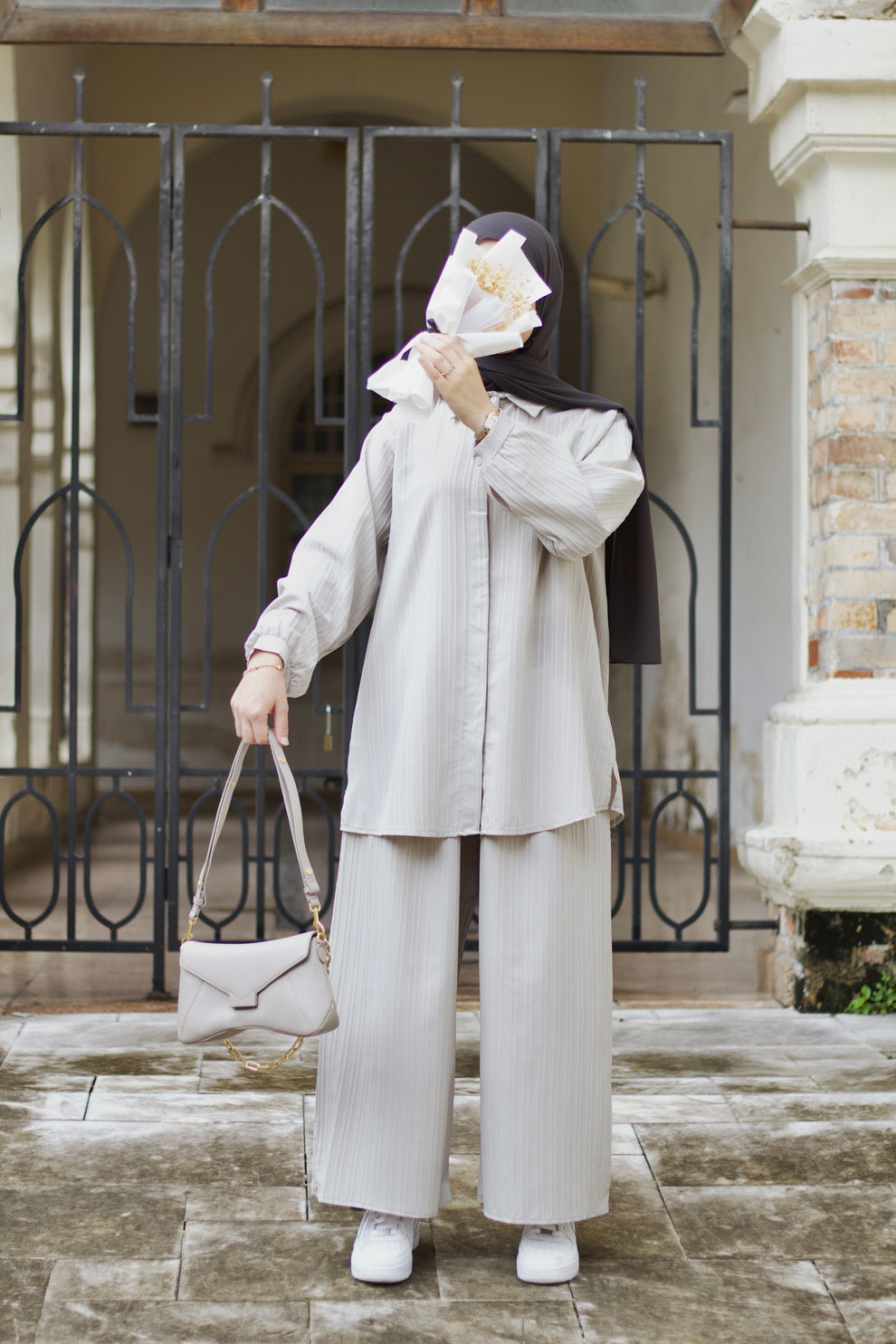 Grey Pleated Set – Modwest & Co.